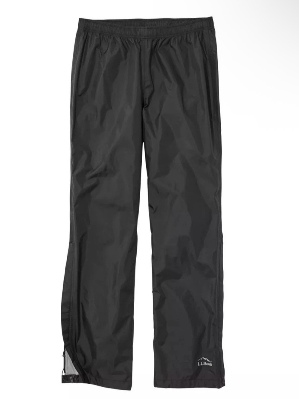 L.L. Bean Men's Black Trail Model Rain Pants XL
